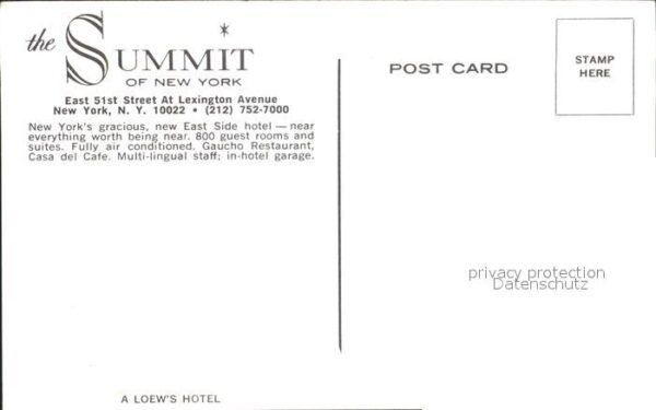 New York City Summit Hotel at Lexington Avenue Illust – Bild 2