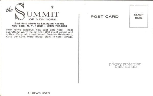 New York City Summit Hotel at Lexington Avenue Illust – Bild 2