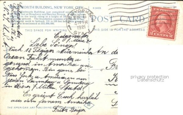 New York City Woolworth Building – Bild 2
