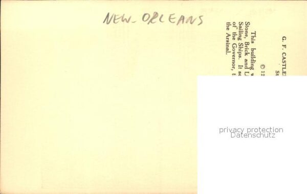 New Orleans Louisiana Spanish Cabildo Courtyard History Illus – Bild 2