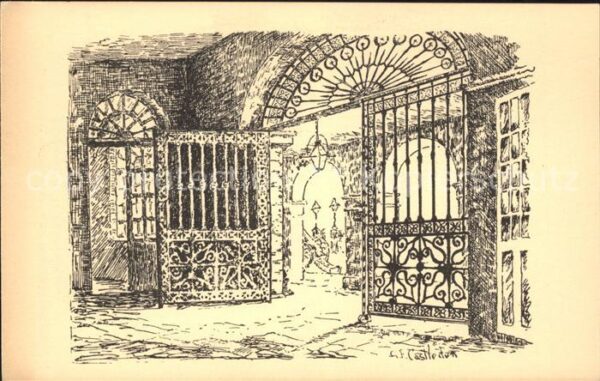 New Orleans Louisiana Old Spanish Gates of Cabildo History Il