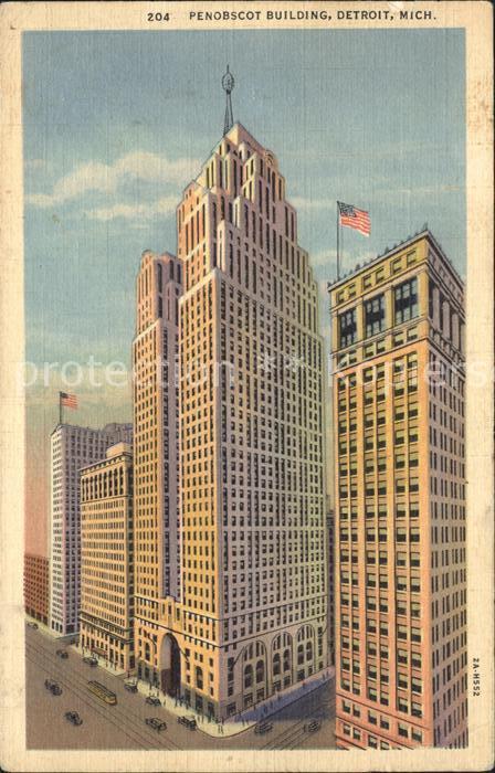 Detroit Michigan Penobscot Building Skyscraper