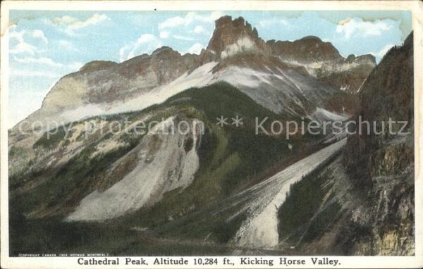 Canada State Cathedral Peak Kicking Horse Valley