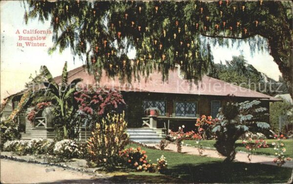 Santa Barbara California Bungalow in winter