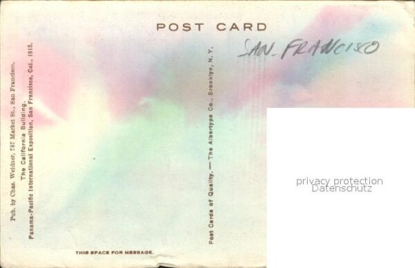 San Francisco California California Building Panama Pacific Inte – Bild 2