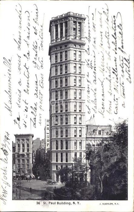 New York City Saint Pault Building Skyscraper