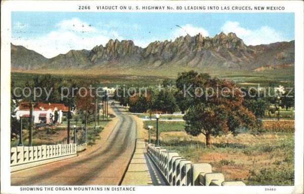 Las Cruces New Mexico Viaduct on US Highway No. 80
