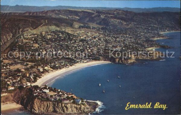 Laguna Beach Emerald Bay aerial view