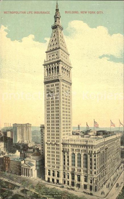New York City Metropolitan Life Insurance Building Sk