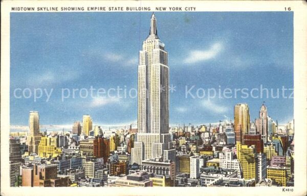 New York City Midtown Skyline Empire State Building S
