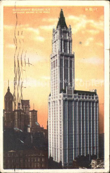 New York City Woolworth Building Skyscraper