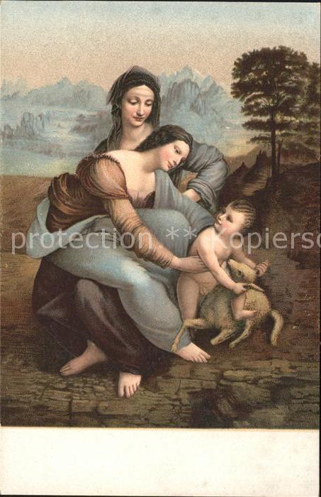 Leonardo Da Vinci La Vierge enfant Jesus et Ste Anne Nr.