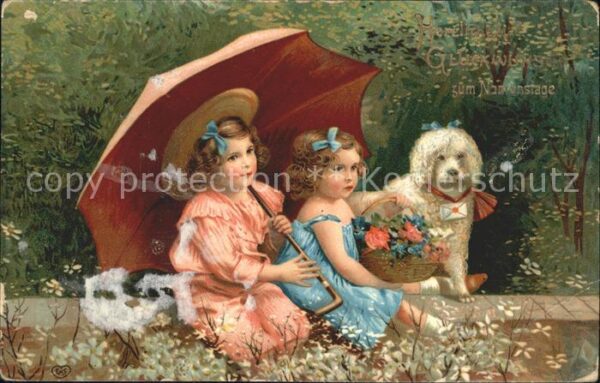 Verlag EAS Nr. Kinder Hund Regenschirm