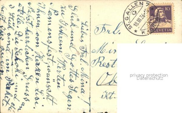 Verlag Amag Nr. 64464/4 Namenstag Mädchen Ball Netz Blu – Bild 2
