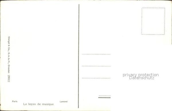 Kuenstlerkarte Lancret La Leon de musique – Bild 2