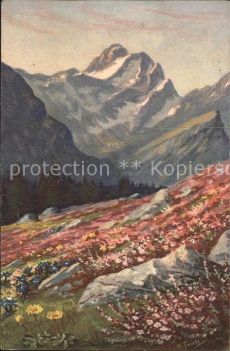 Frueh W. Alpenrosen Enzian Primeln