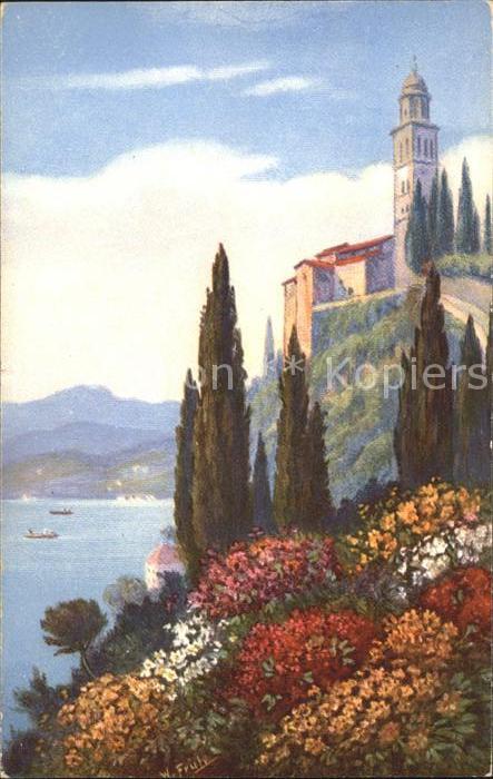 Frueh W. Alpenrosen Anemonen Zypressen Burg See