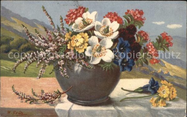 Frueh W. Enzian Anemonen Alpenrosen Heidekraut
