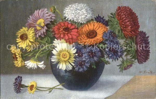 Frueh W. Dahlien Gerbera Bergmaßliebchen
