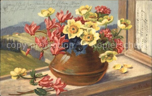 Frueh W. Alpenveilchen Enzian Anemonen