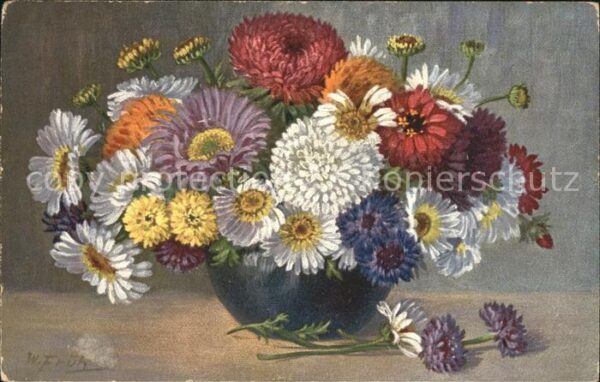 Frueh W. Dahlien Zinnien