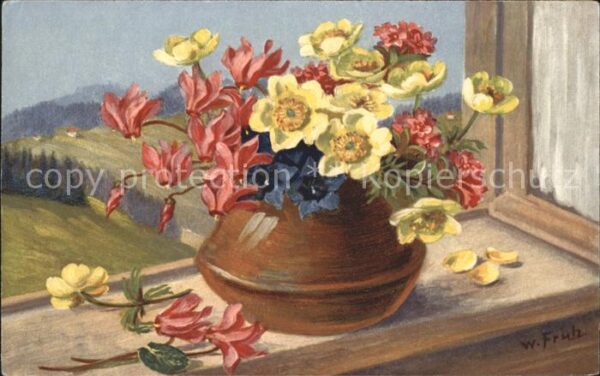 Frueh W. Alpenveilchen Anemonen Enzian