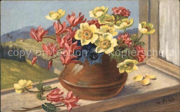 Frueh W. Anemonen Alpenveilchen Alpenrosen