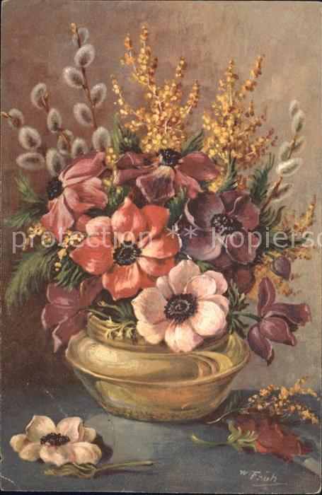 Frueh W. Anemonen Weidenkätzchen
