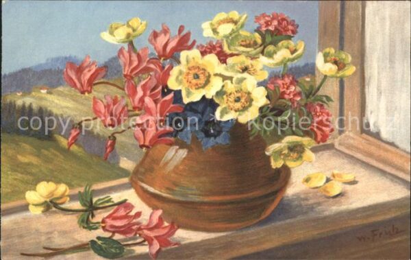 Frueh W. Alpenveilchen Anemonen Enzian