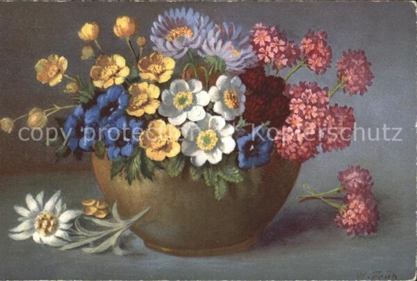 Frueh W. Anemonen Enzian Edelweiß