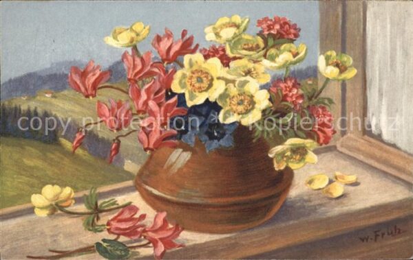 Frueh W. Alpenveilchen Enzian Anemonen