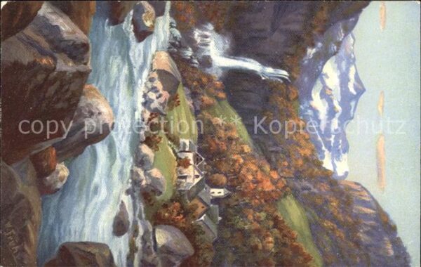 Frueh W. Valle Bavona Wasserfall