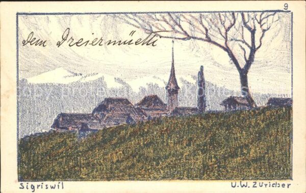 Zuericher U.W. Sigriswil Litho