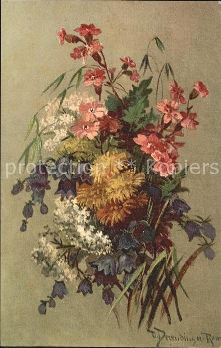 Derendinger-Roux D. 388/4 Glockenblumen Blumen