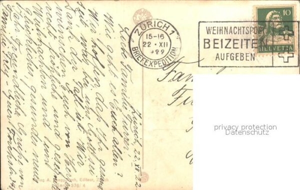 Derendinger-Roux D. 376/4 Mistel Korb Weihnachten – Bild 2