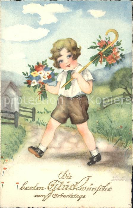 Petersen Hannes 3699 Geburtstag Kind Blumensträuße Spaz