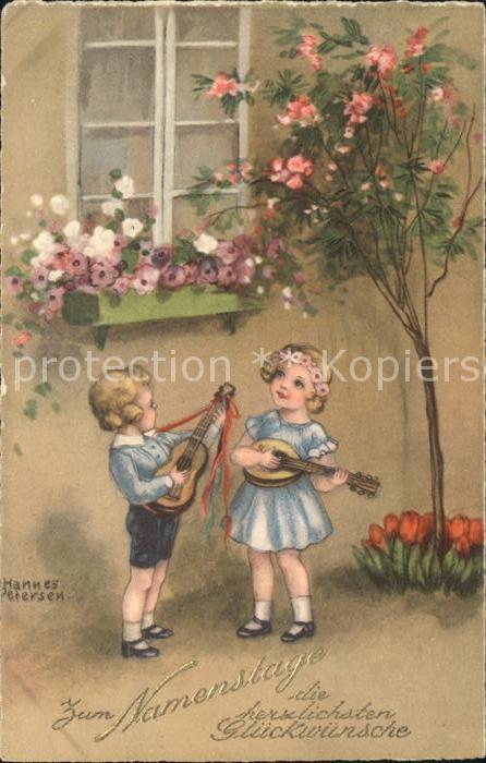 Petersen Hannes 4501 Namenstag Kinder Gitarre Zupfinstr