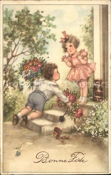 Petersen Hannes Bonne Fete Kinder Blumensträuße