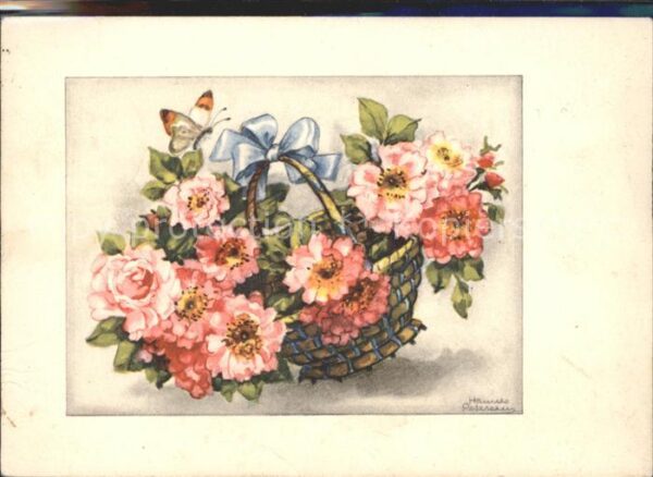 Petersen Hannes 2029 Blumenkorb Schmetterling