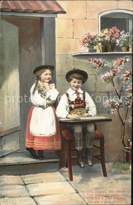 Zither Hackbrett Kinder Trachten Gedicht