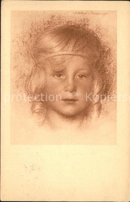 Kuenstlerkarte Walter Schachinger Nr. 196 Kind