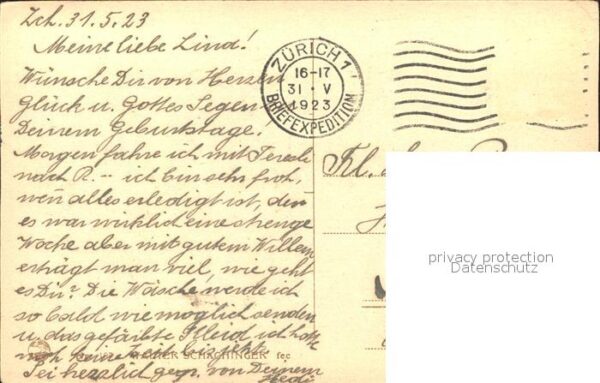 Kuenstlerkarte Walter Schachinger Nr. 197 – Bild 2
