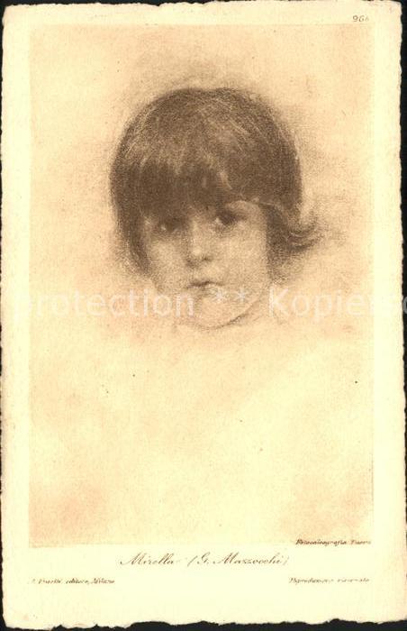 Kuenstlerkarte G. Mazzocchi Mirella Kind