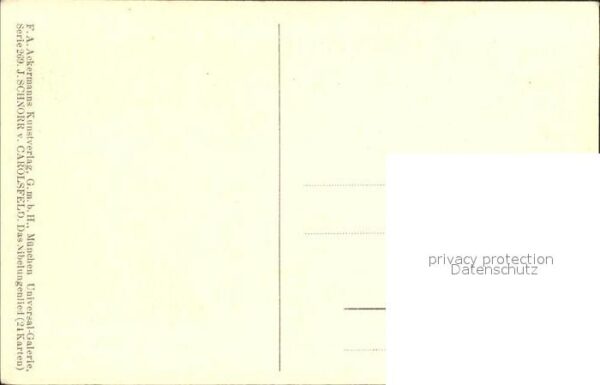 Verlag Ackermann Kuenstlerpostkarte Nr. 2777 J. Schnorr von Carolsfeld Nibelung – Bild 2