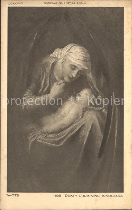 Kuenstlerkarte Watts Death crowning Innocence Nr. 1635