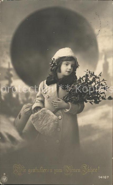 Muff Kind Mädchen Neujahr Foto-NPG-Nr. 14167