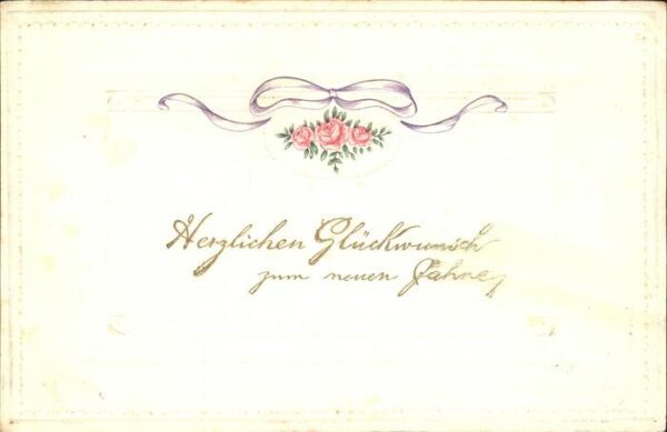Neujahr Glückwunsch Rosen