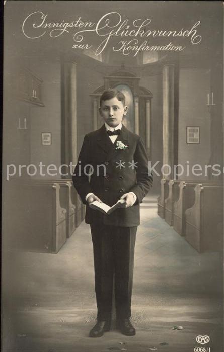 Konfirmation Glückwunsch Junge Kirche Bibel Foto-EAS