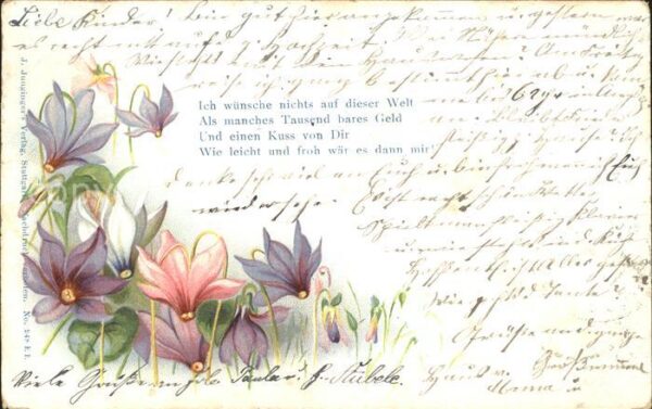 Blumen Gedicht Litho