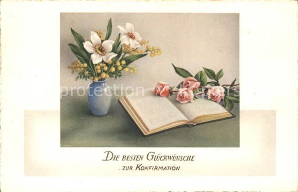 Konfirmation Glückwunsch Rosen Bibel